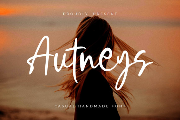 Autneys: A Luxurious Handwritten Font for Web Design