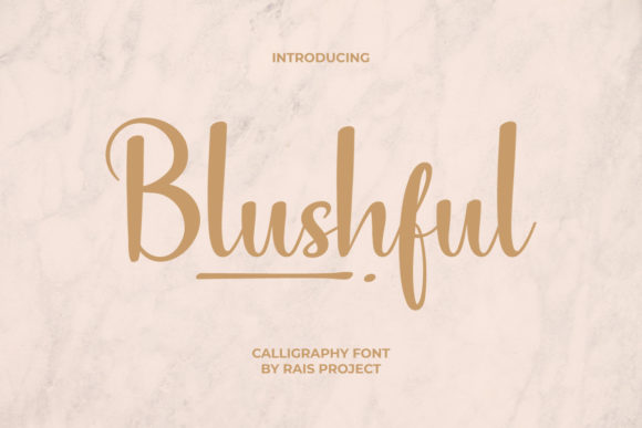 Blushful Font: Elegant Handwritten Type