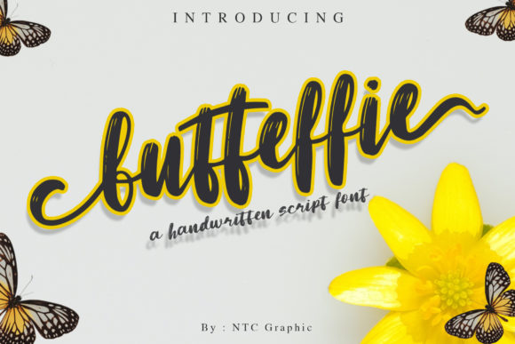 Butteffie: A Handwritten Font for Business Magic