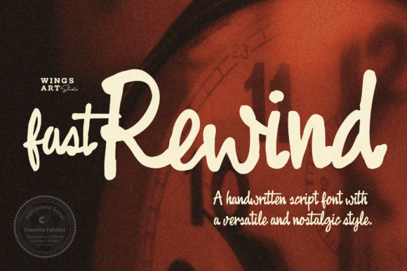 Fast Rewind Font for Web Design