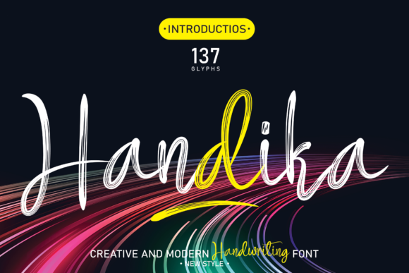 Handika: A Handwritten Font for Creative Makers