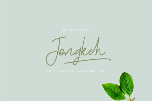 Jongkeh: A Flowing Handwritten Font for Creative Projects