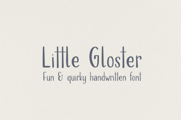 Little Gloster Font: Handmade Elegance