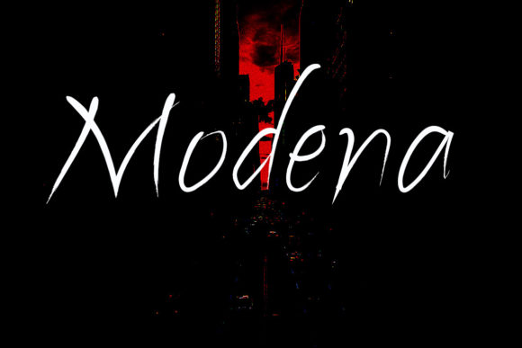 Modena Brush: A Handwritten Font for Creative Projects