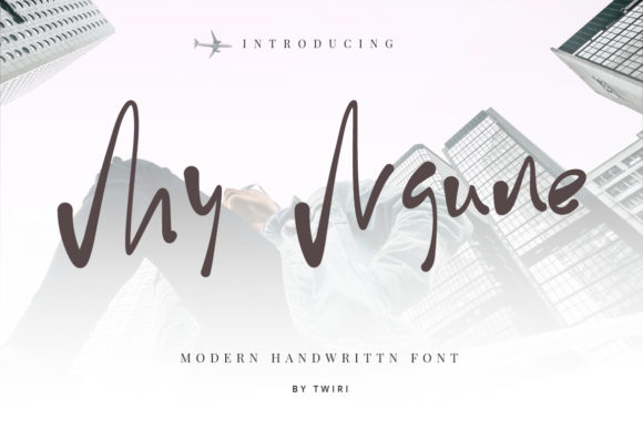 My Ngune Font: Quirky Handwritten Style
