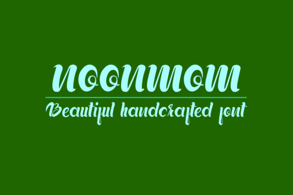 Noonmom: A Handwritten Font for Impact