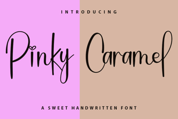 Pinky Caramel: A Charming Script Font