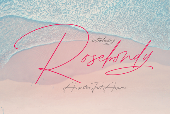 Rosebondy: A Timeless Handwritten Font