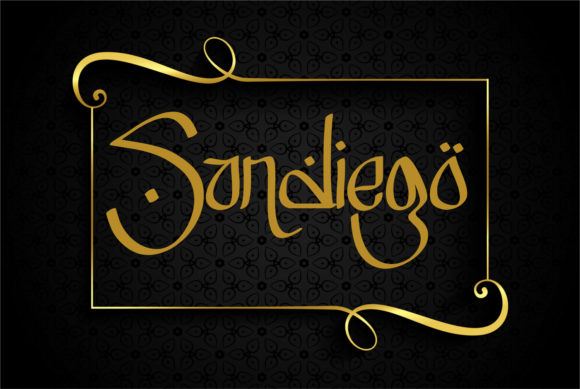 Sandiego Font: Arabic-Inspired Script for Web Design