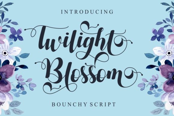 Twilight Blossom: A Timeless Script Font